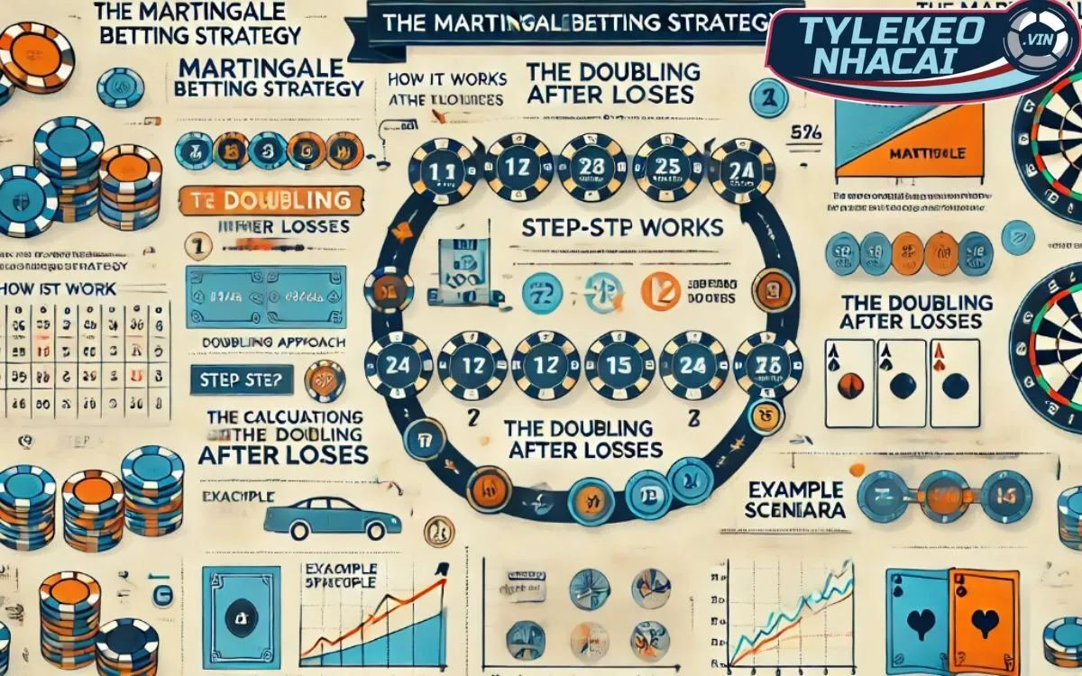 Chiến thuật Martingale dựa trên việc tăng gấp đôi số tiền cược sau mỗi lần thua để thu hồi vốn
